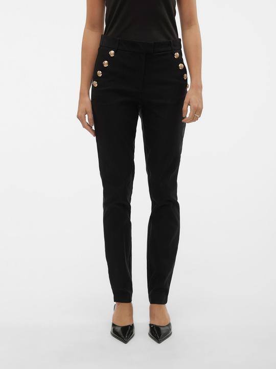 Actual product image Vero Moda VMMILLE MW SLIM BUTTON PANT EXC Trousers (34)