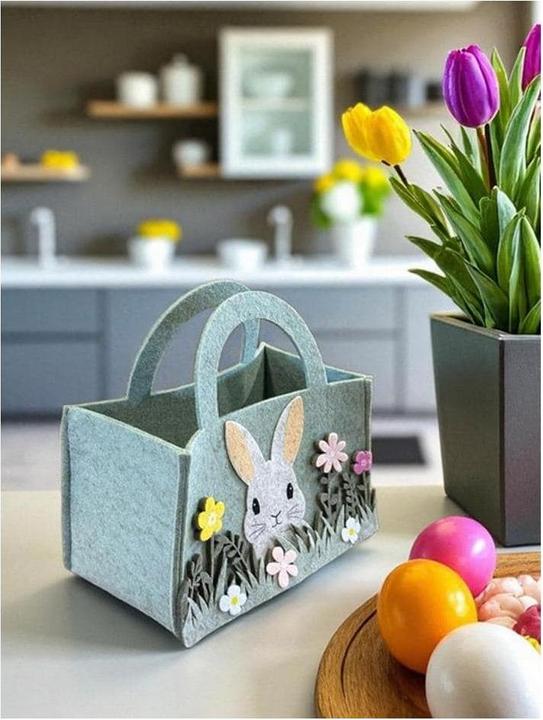 Image du produit GuGus Ostern Tasche aus Filz mit Henkel (1 x)