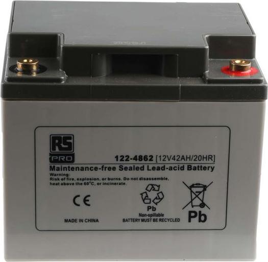 Produktbild RS PRO AGM Deep Cycle 12V42Ah battery (12 V)