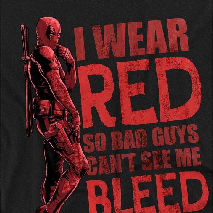 Produktbild Deadpool & Wolverine Wear Red Can't See Me Bleed TShirt (XXL)