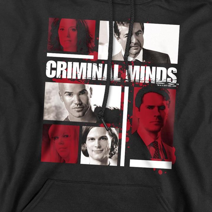 Immagine prodotto Criminal Minds Felpa con Cappuccio Scatole dei Personaggi Uomo (L)