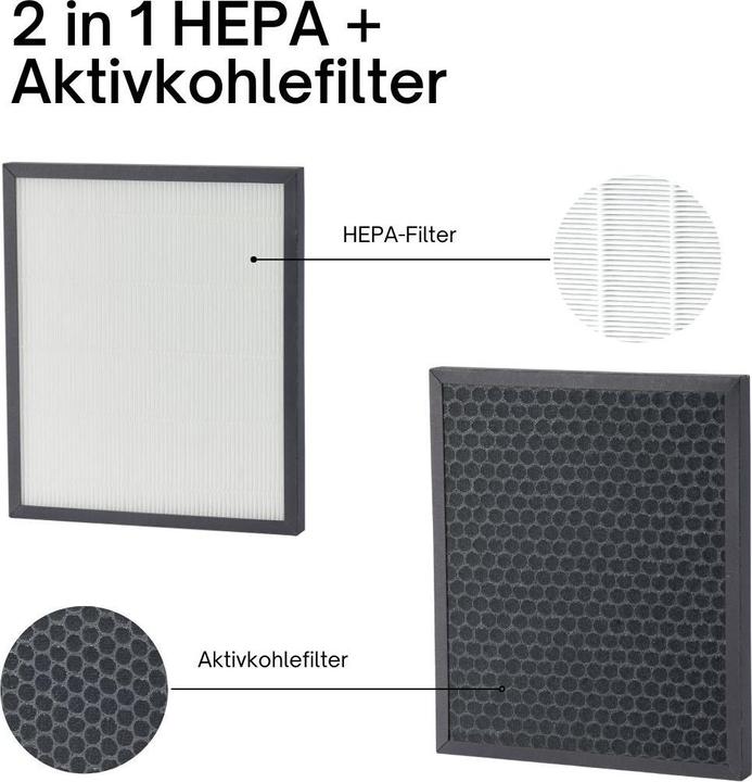 Actual product image ecofort ecoQ 2in1 HEPA/Aktivkohlefilter für 20L/25L Energy Saver Complete (2 Stk.) (2 x)