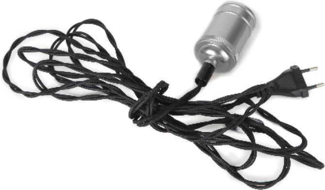 Scharnberger+Hasenbein 88898 Textilkabel 3,5m mit E27 Fassung (E27)