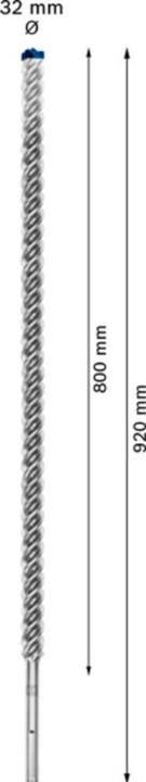 Actual product image Bosch Professional Zubehör Expert SDS max-8X hammer drill, 32 x 800 x 920 mm (32 mm)