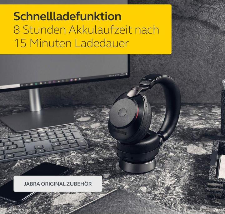 Produktbild Jabra Ladestation zu Evolve2 85 Schwarz, USB-C