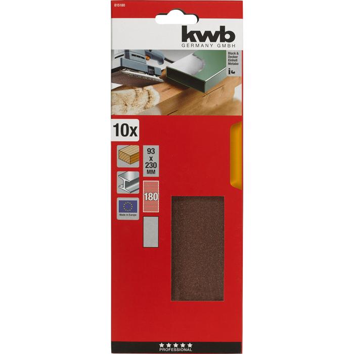 Thumbnail - kwb, Schleifmittel, Schleifstr.Korund 93/K 180 (180)