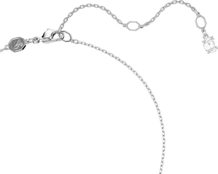 Image du produit Swarovski Matrix Halskette Baguette Schliff Knoten Weiss Rhodiniert (Métal Swarovski rhodié, 42 cm)