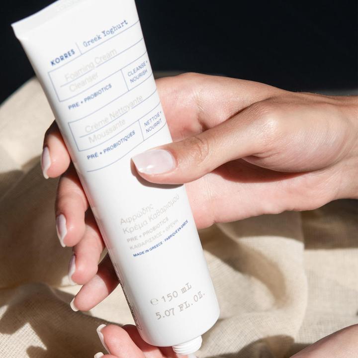 Actual product image Korres Greek Yogurt Foaming Cream Cleanser (Cleansing lotion, 150 ml)