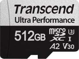 Immagine prodotto Transcend Ultra Performance (512 GB, microSDXC, U3, UHS-I)