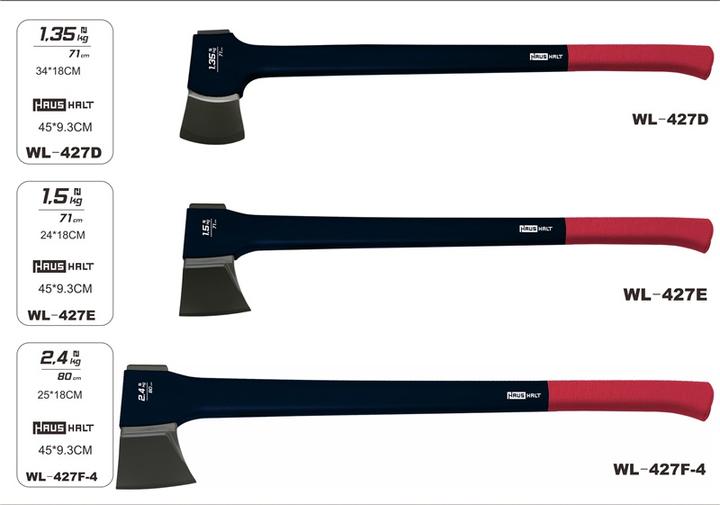 Immagine prodotto Haushalt ASCIA DA SPACCO DOMESTICA 2,4 KG, 80 CM