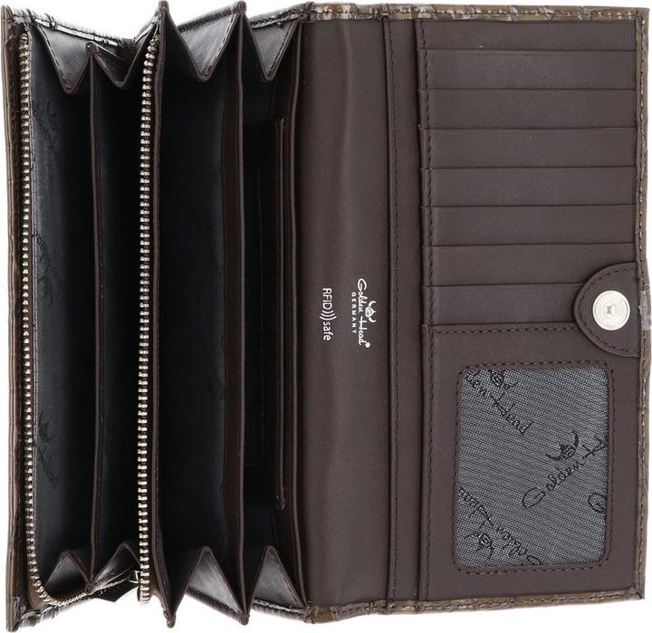 Actual product image Golden Head Long Wallet Cayenne RFID Protect 2802