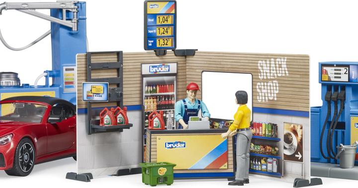 Image du produit Bruder Station-service bworld avec station de lavage