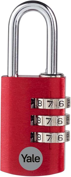 Actual product image Yale YE3CB/28/126/1/CO Padlock 28 mm Red Combination lock