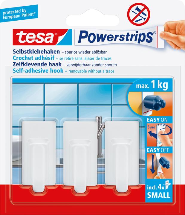tesa Powerstrips Haken SMALL CLASSIC