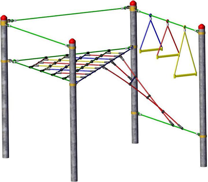 Huck Seiltechnik Vario climbing park rung ladder