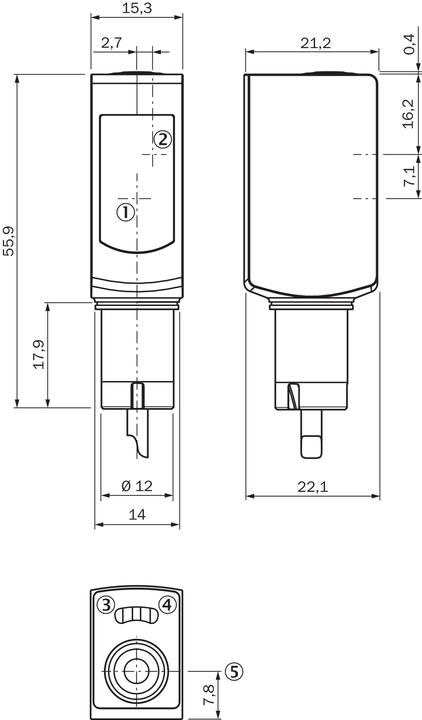 Actual product image Sick Miniature photoelectric sensor