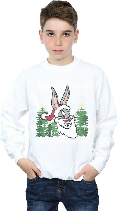 Produktbild Looney Tunes Bugs Bunny Christmas Fair Isle Sweatshirt Jungen (152, 158)