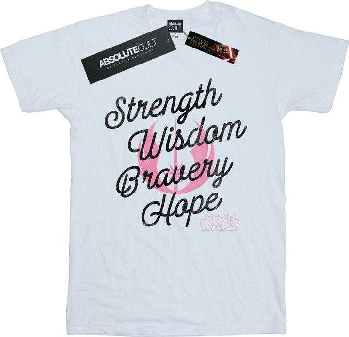 Immagine prodotto Star Wars The Rise Of Skywalker Strength Wisdom Bravery Hope Maglietta Uomo (3XL)
