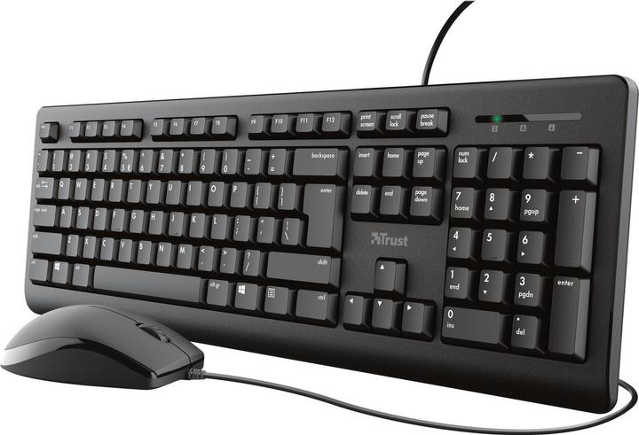 Actual product image Trust Primo Keyboard USB QWERTY German Black (DE, Cable)