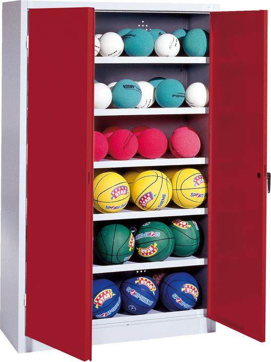 Immagine prodotto C+P Armadio a sfera (HxLxP: 195x120x50 cm, con porte a battente in lamiera piena, tipo 3)