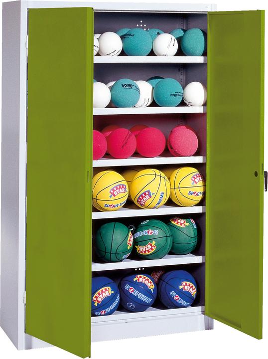 Actual product image C+P Ball cabinet (HxWxD: 195x93x40 cm, with solid sheet metal hinged doors, type 3)