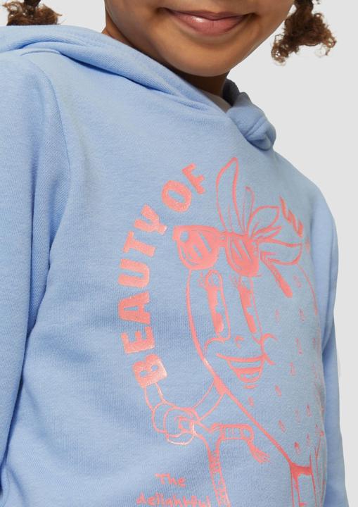 Produktbild S.Oliver Sweatshirt Hoodie mit Glitzerprint (128, 134)