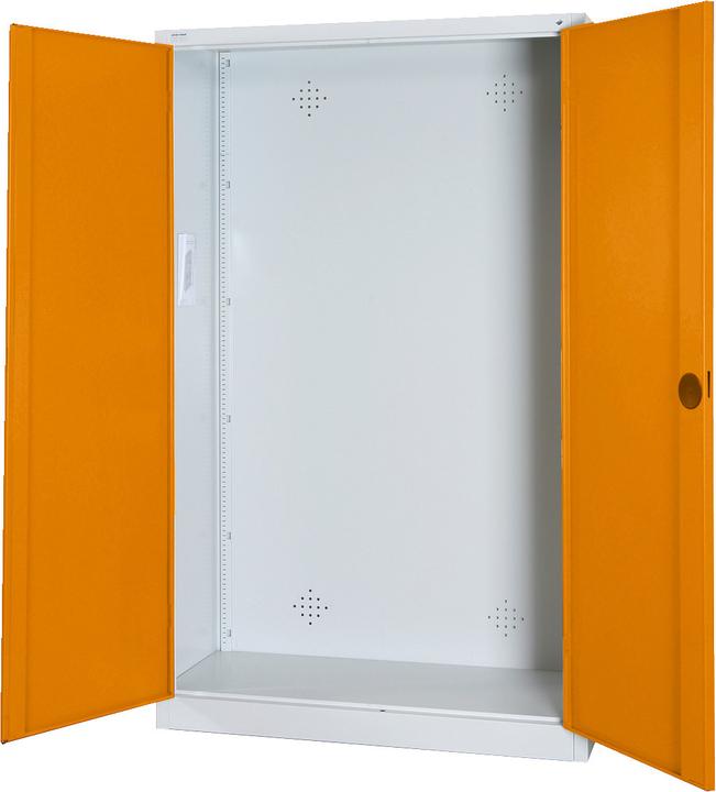 Actual product image C+P Modular sports equipment cabinet (HxWxD: 195x120x50 cm, with solid sheet metal hinged doors).