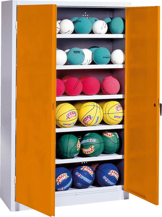 Produktbild C+P Ballschrank (HxBxT: 195x150x50 cm, mit Vollblech-Flügeltüren, Typ 3)