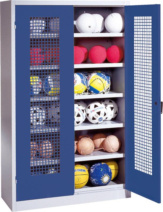 Immagine prodotto C+P Armadio a sfera (HxLxP: 195x120x50 cm, con porte a battente in lamiera forata, tipo 3)