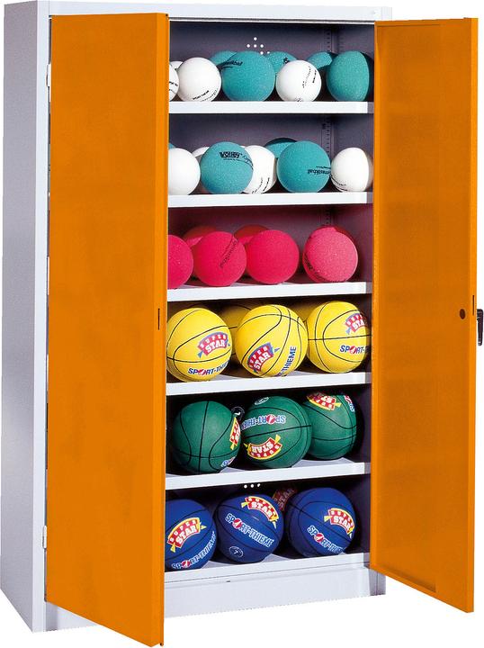 Immagine prodotto C+P Armadio a sfera (HxLxP: 195x120x50 cm, con porte a battente in lamiera piena, tipo 3)
