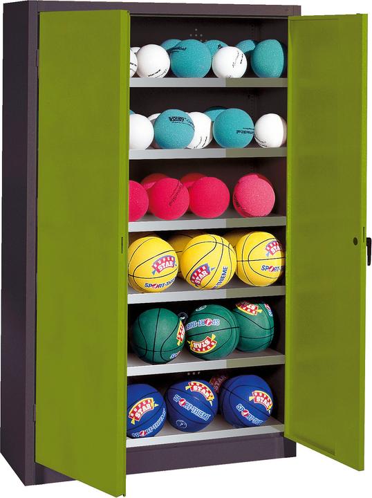 Immagine prodotto C+P Armadio a sfera (HxLxP: 195x120x50 cm, con porte a battente in lamiera piena, tipo 3)