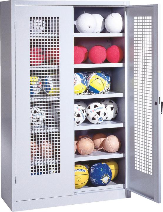 Immagine prodotto C+P Armadio a sfera (HxLxP: 195x120x50 cm, con porte a battente in lamiera forata, tipo 3)