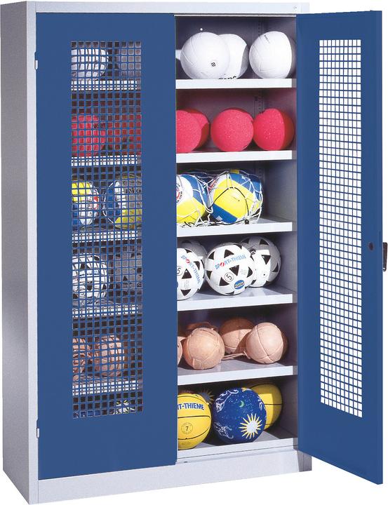 Immagine prodotto C+P Armadio a sfera (HxLxP: 195x120x50 cm, con porte a battente in lamiera forata, tipo 3)