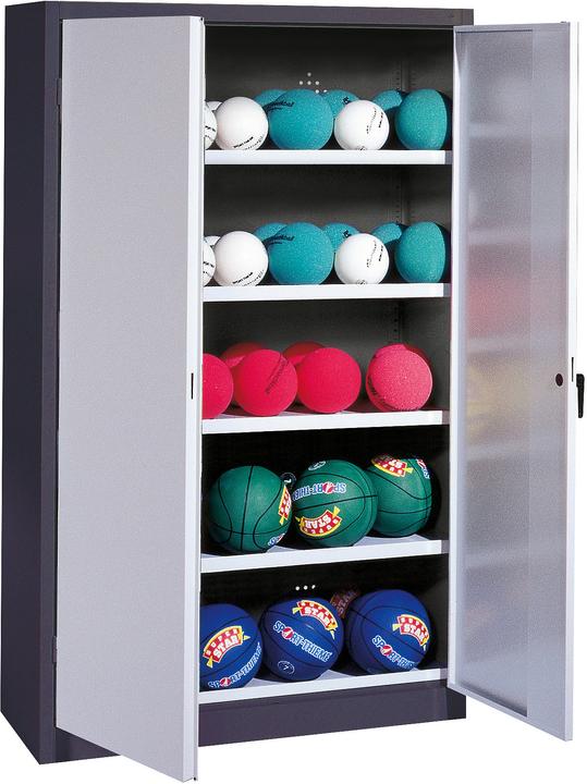 Immagine prodotto C+P Armadio a sfera (HxLxP: 195x150x50 cm, con porte a battente in lamiera piena, tipo 3)
