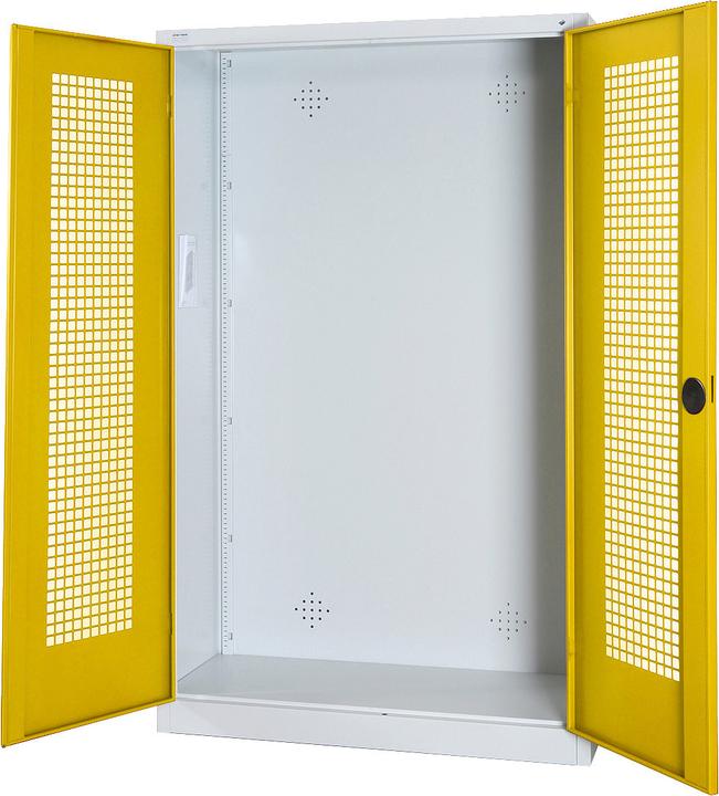 Produktbild C+P Modul-Sportgeräteschrank (HxBxT: 195x120x50 cm, mit Lochblech-Flügeltüren)