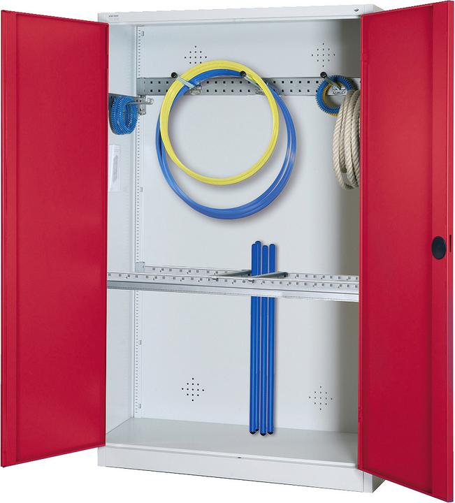 Immagine prodotto C+P Armadio modulare per attrezzature sportive con attrezzatura di base (HxLxP: 195x120x50 cm, con ante