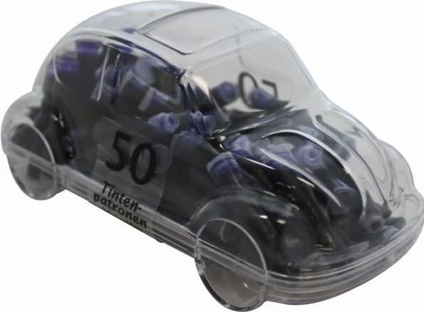 Actual product image Metzger&Mendle M&M Hobby-Car ink cartridges for fountain pen royal blue 50 pcs. (Blue, 50 pcs.)