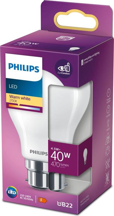 Produktbild Philips Lampe (B22, 4500 W, 470 lm, 1 x, F)