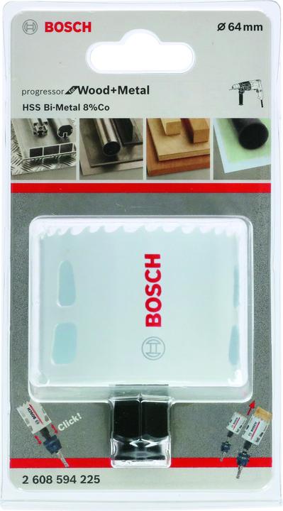 Immagine prodotto Bosch Professional Zubehör Sega a tazza Progressor per legno e metallo, 64 mm (64 millimetri)