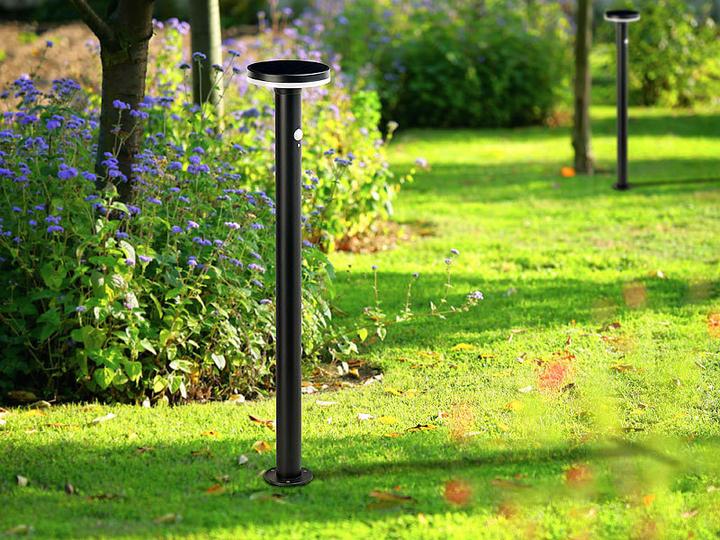 Produktbild Lunartec 2er-Set Premium-LED-Solar-Wegeleuchte mit Nachtlicht (IP44)