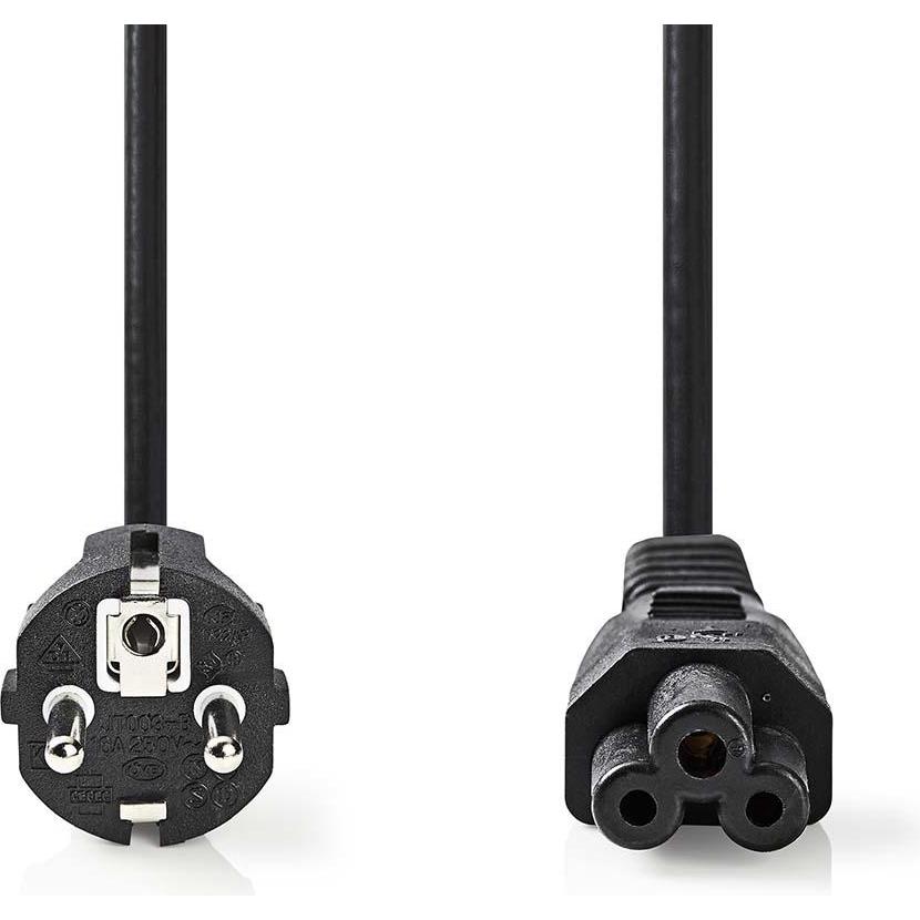 Thumbnail - Nedis Stromkabel Schutzkontaktstecker IEC-320-C5 Gerade Gerade Vernickelt 5.00 m Rund (5 m), Stromkabel