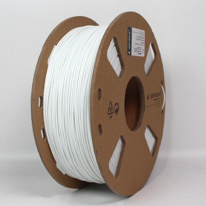 Produktbild Gembird Filament, PLA Flexible, Weiss, 1.75 mm, 1 kg (1.75 mm, 1000 g)