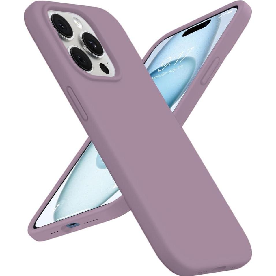 Screenguard Apple iPhone 15 Pro Max Liquid Silicone Case Hülle (Apple iPhone 15 Pro Max), Smartphone Hülle, Violett