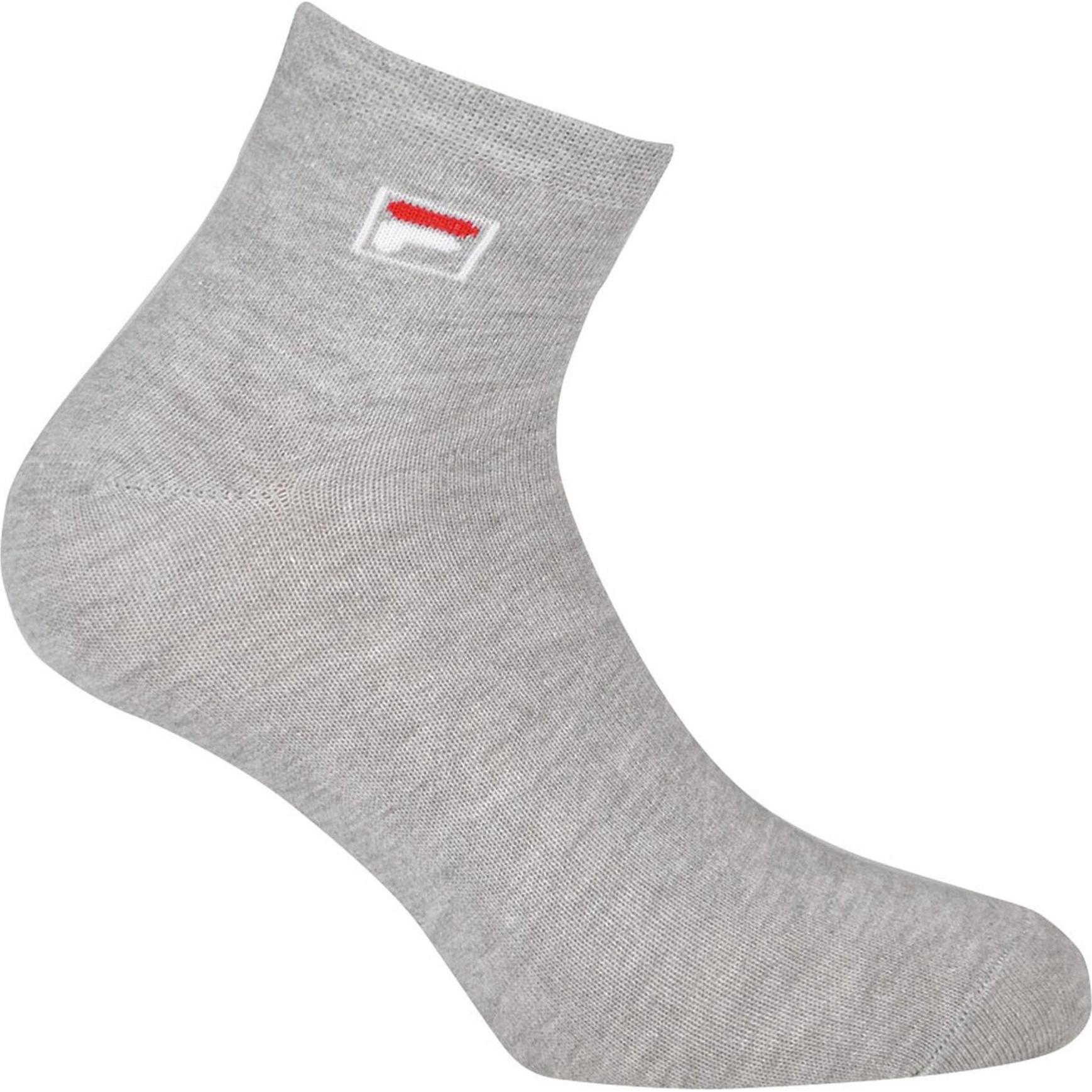 Thumbnail - FILA, Herren, Socken, Quarter Plain Socks, Grau, (6er Pack, 39 - 42)