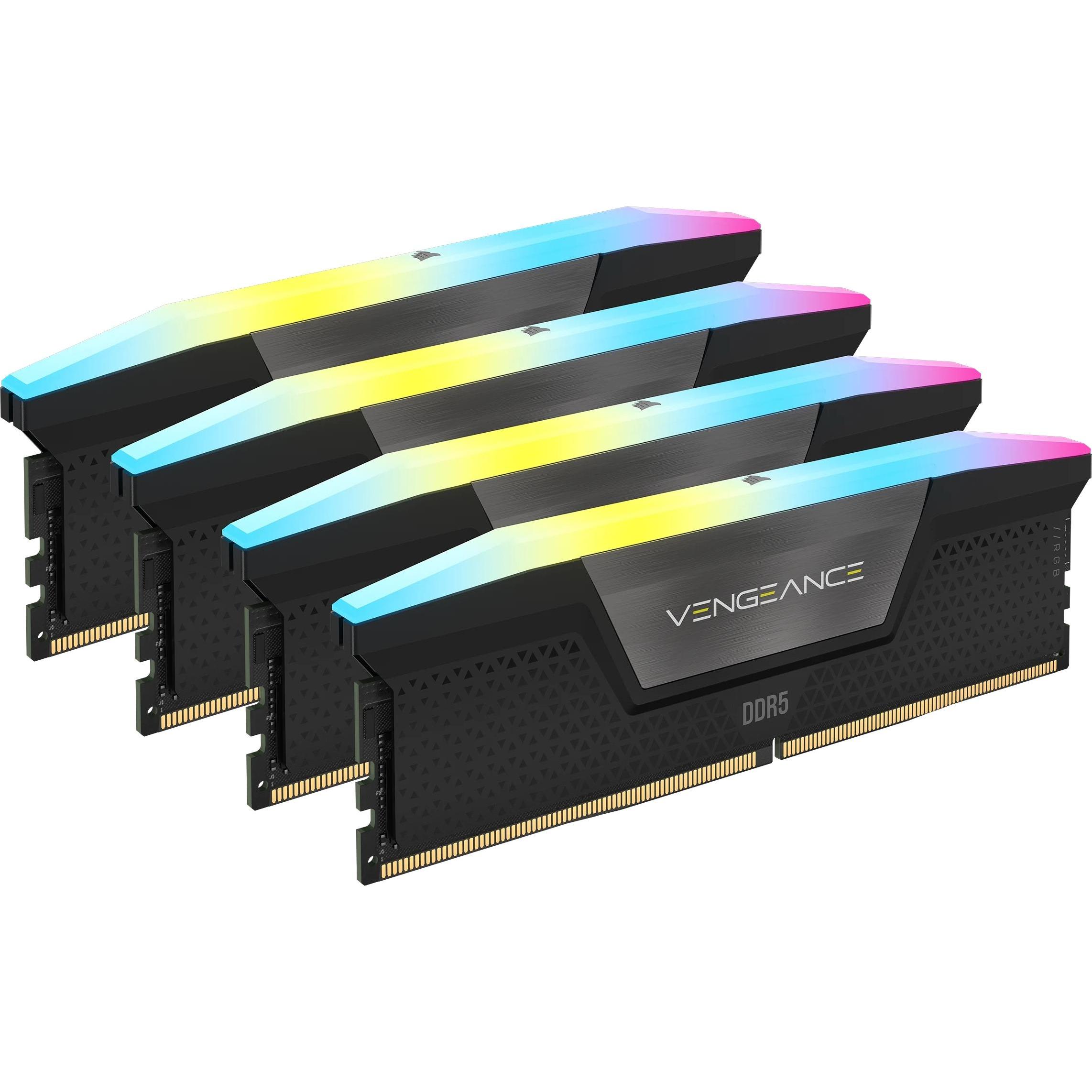 Corsair Vengeance (4 x 32GB, 5600 MHz, DDR5-RAM, DIMM), RAM, Schwarz