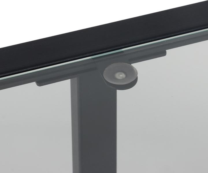 Actual product image Relaxdays Konsolentisch mit 3 Glasablagen (100 x 30 x 73 cm)