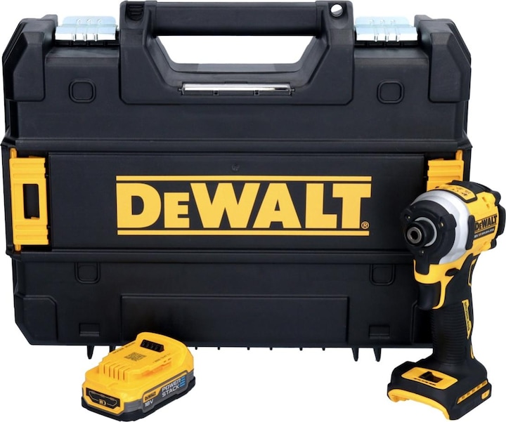 Productafbeelding DeWalt DCF 850 NT Accu-slagmoersleutel 18 V 205 Nm 1/4" Borstelloos + 1x accu 1,7 Ah + TSTAK - zonder L (Oplaadbare batterij)
