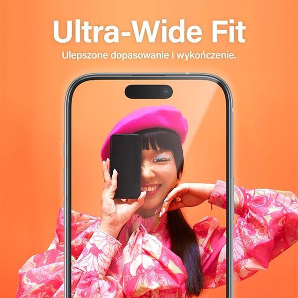 Actual product image PanzerGlass Ultra-Wide Fit (1 Piece, Apple iPhone 15)