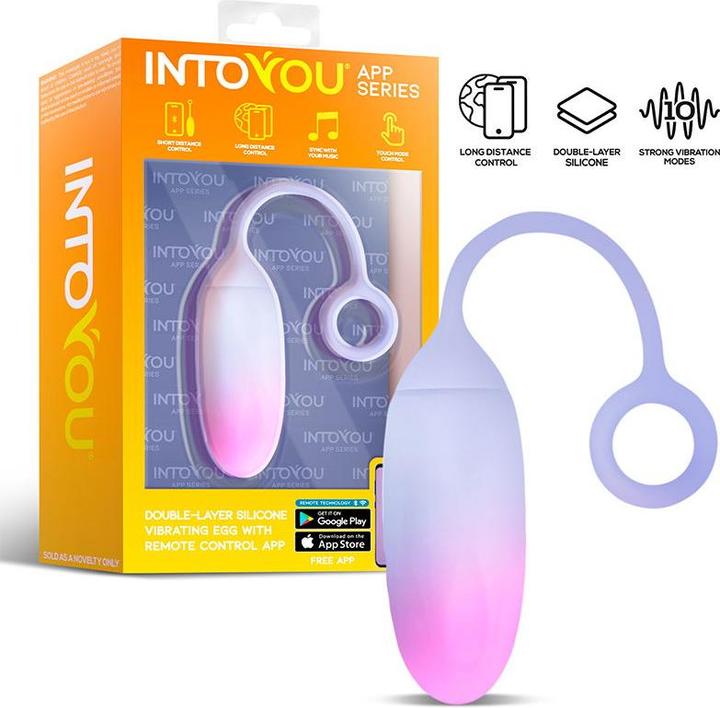 Produktbild IntoYou Vibrierendes Ei mit App. - Blau/Violett
