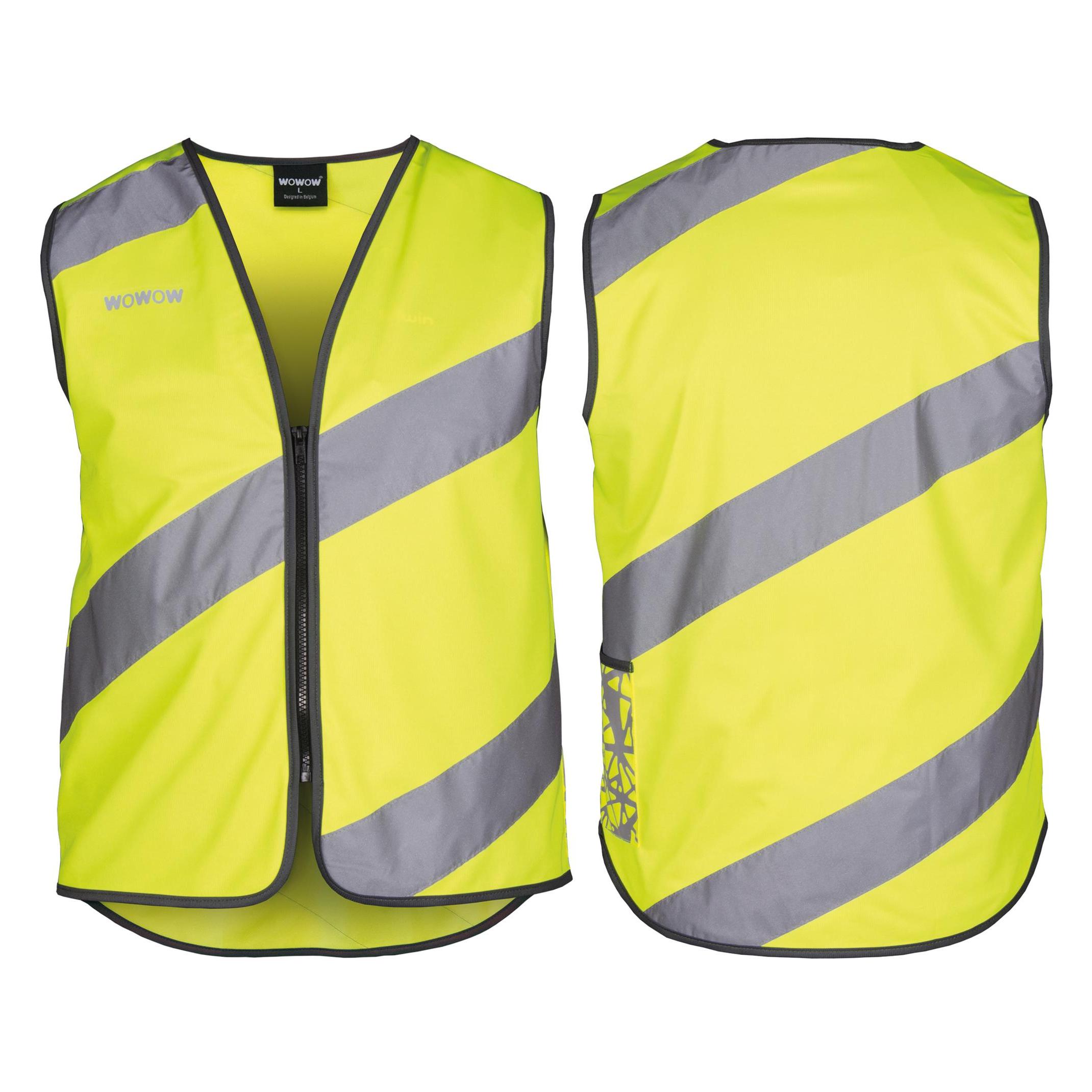 Wowow, Mannen, Fietsjassen, Roadie (M), Geel, Zilver, M